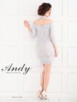 画像4: 【ANDY/アンディ】オフショルダー/ 七分袖/ 袖あり/ フラワーレース/ チョーカー風/ タイト/ ミニドレス/ キャバドレス[OF05] (4)
