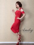 レッド　モデル：青田夏奈　身長：163cm　着用サイズ：Sサイズ