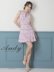 画像18: 【ANDY/アンディ】ミックスツイード/ ノースリーブ/ バックカットアウト/ ストレッチ/ プリーツ/ フレア/ Aライン/ ミニドレス/ キャバドレス[OF05] (18)