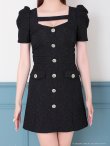 ブラック　モデル：あみ　身長：163cm　着用サイズ：Sサイズ