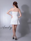 画像14: XSサイズあり【ANDY/アンディ】ビジューリボン/ ホルターネック/ レース/ 切替/ ストレッチ/ フレア/ ミニドレス/ キャバドレス[OF05] (14)