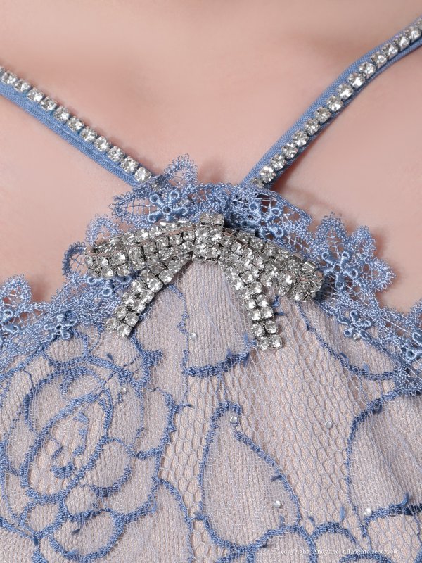 画像25: XSサイズあり【ANDY/アンディ】ビジューリボン/ ホルターネック/ レース/ 切替/ ストレッチ/ フレア/ ミニドレス/ キャバドレス[OF05] (25)