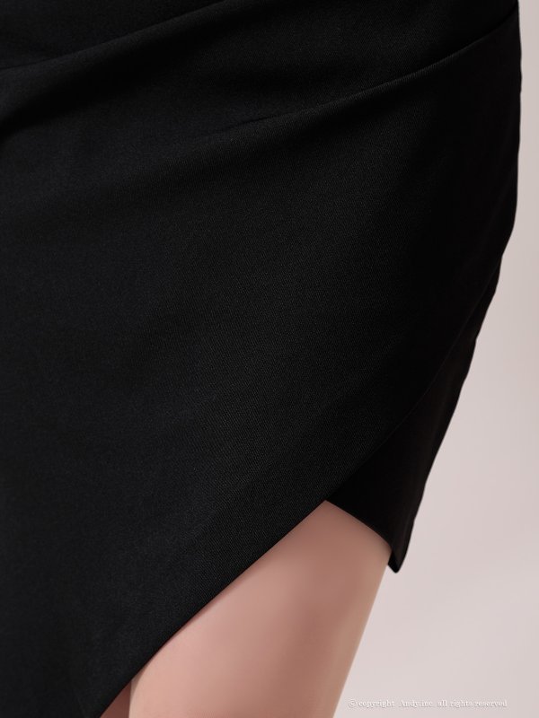 画像10: XSサイズあり【ANDY/アンディ】バイカラー/ ワンショル/ オフショル/ アシンメトリー/ タイト/ ミニドレス/ キャバドレス[OF05] (10)