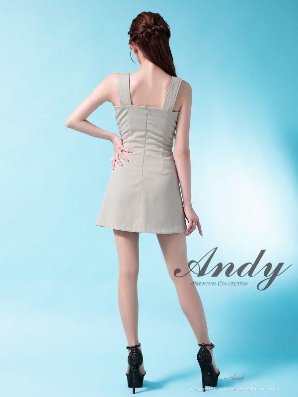 画像13: XSサイズあり【ANDY/アンディ】ベルトショルダー/ サイドスピンドル/ ノースリーブ/ フレア/ ミニドレス/ キャバドレス[OF05] (13)