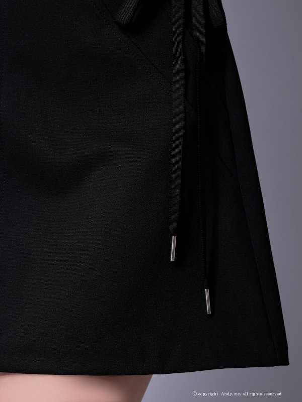 画像26: XSサイズあり【ANDY/アンディ】ベルトショルダー/ サイドスピンドル/ ノースリーブ/ フレア/ ミニドレス/ キャバドレス[OF05] (26)