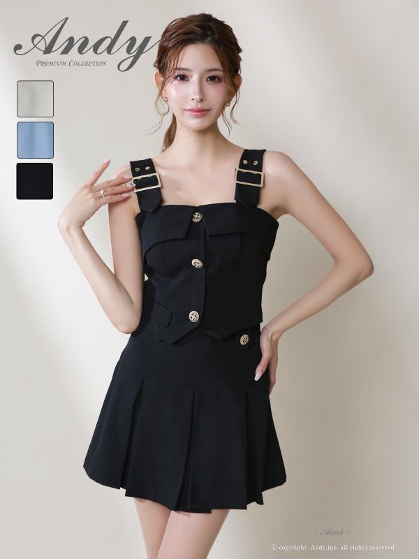 ブラック モデル：あみ　身長：163cm　着用サイズ：Sサイズ