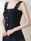 ブラック モデル：あみ　身長：163cm　着用サイズ：Sサイズ