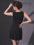 画像13: XSサイズあり【ANDY/アンディ】シンプル/ ノースリーブ/ ビジューボタン/ ベルト/ 裾シフォン/ フレア/ ミニドレス/ キャバドレス[OF05] (13)