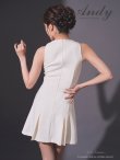 画像19: XSサイズあり【ANDY/アンディ】シンプル/ ワンカラー/ ノースリーブ/ ビジューライン/ バストシアー/ フレア/ Aライン/ ミニドレス/ キャバドレス[OF05] (19)