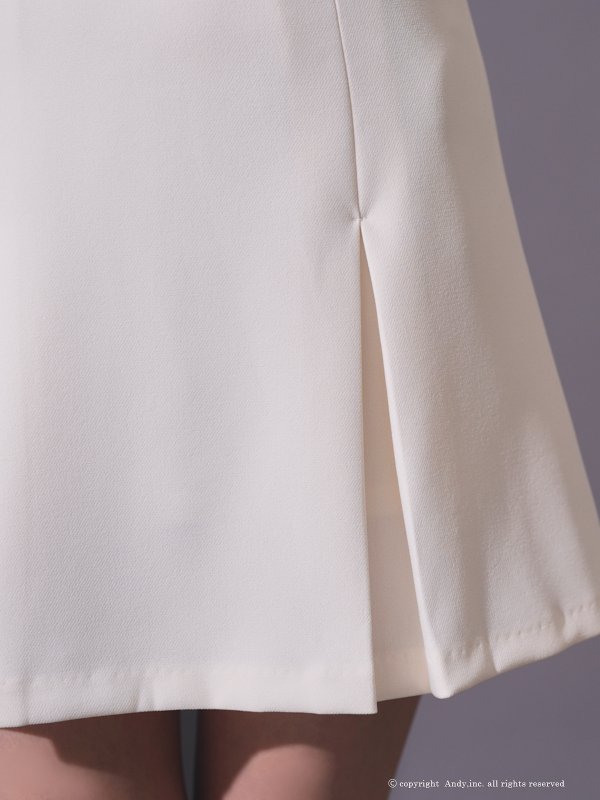 画像21: XSサイズあり【ANDY/アンディ】シンプル/ ワンカラー/ ノースリーブ/ ビジューライン/ バストシアー/ フレア/ Aライン/ ミニドレス/ キャバドレス[OF05] (21)