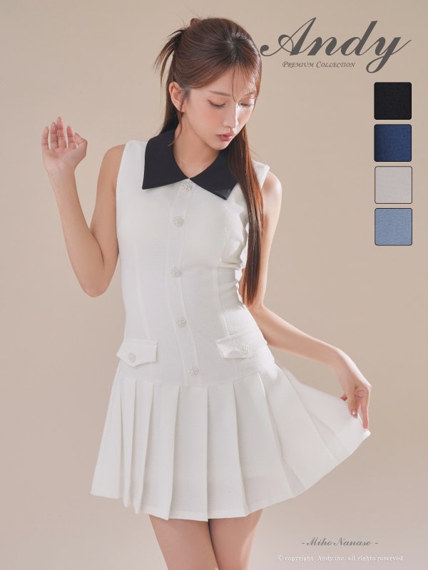 ホワイト モデル：七瀬みほ　身長：162cm　着用サイズ：Sサイズ