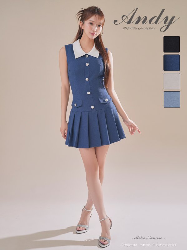 ネイビー モデル：七瀬みほ　身長：162cm　着用サイズ：Sサイズ