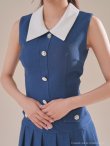 ネイビー モデル：七瀬みほ　身長：162cm　着用サイズ：Sサイズ