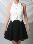 ホワイト×ブラック　 モデル：かずは　着用サイズ：Sサイズ