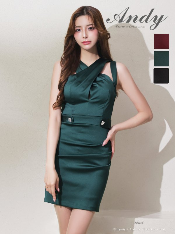 グリーン　 モデル：あみ　身長：163cm　着用サイズ：Sサイズ