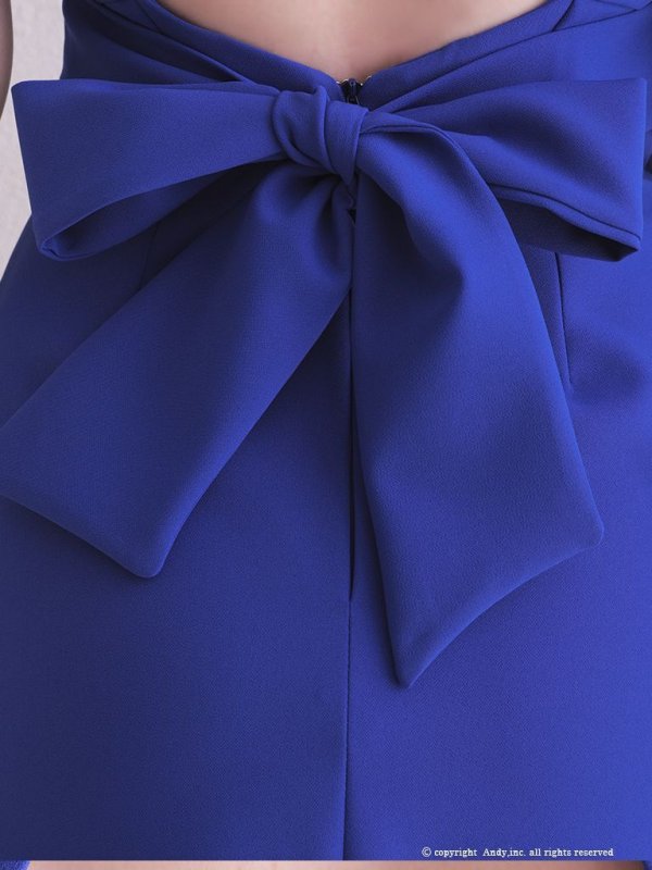 画像17: 【ANDY/アンディ】ワンカラー/ カットアウト/ ハイネック/ バックリボン/ ノースリ/ タイト/ミニドレス/ キャバドレス[OF05] (17)