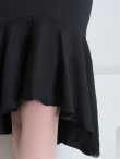 画像27: 【Andy ANDY Fashion Press 15 COLLECTION 06】マーメイド/ レース切り替え/ デコルテシアー/ ハイネック/ 七分袖/ 長袖/ 袖あり/ ワンカラー/ フィッシュテール/ フリル/ ミディアムドレス/ キャバドレス[OF05] (27)