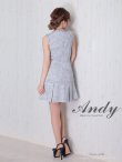 画像12: 【ANDY/アンディ】ミックスツイード/ フリンジ/ チェック柄/ ボックスプリーツ/ フレア/ Aライン/ ワンピース/ ミニドレス/ キャバドレス[OF05] (12)