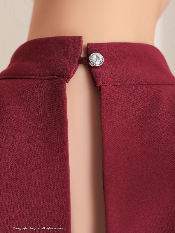 画像45: 【ANDY/アンディ】ジップデザイン/ シンプル/ ワンカラー/ ハイネック/ ノースリーブ/ タイト/ ミニドレス/ キャバドレス[OF05] (45)
