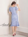 画像21: 【Andy ANDY Fashion Press 15 COLLECTION 01】フラワーレース/ ウエストカット/ 袖あり/ 半袖/ パフスリーブ/ シアー/ タイト/ 膝丈/ ミディアムドレス/ キャバドレス[OF05] (21)