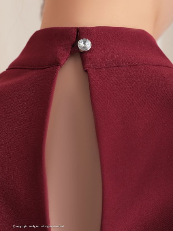 画像16: 【ANDY/アンディ】ジップデザイン/ シンプル/ ワンカラー/ セットアップ/ ハイネック/ ノースリーブ/ フレア/ ミニドレス/ キャバドレス[OF05] (16)