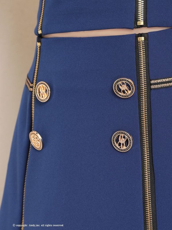 画像39: 【ANDY/アンディ】ジップデザイン/ シンプル/ ワンカラー/ セットアップ/ ハイネック/ ノースリーブ/ フレア/ ミニドレス/ キャバドレス[OF05] (39)