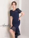 画像12: 【Andy ANDY Fashion Press 16 COLLECTION 06】ドットレース/ シアー/ 半袖/ 袖あり/ テールカット/ フリル/ ミディアムドレス/ キャバドレス[OF05] (12)