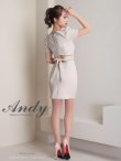 画像22: 【ANDY/アンディ】ワンカラー/ フロントジップ/ 半袖/ 袖あり/ バックリボン/ タイト/ ミニドレス/ キャバドレス[OF05] (22)