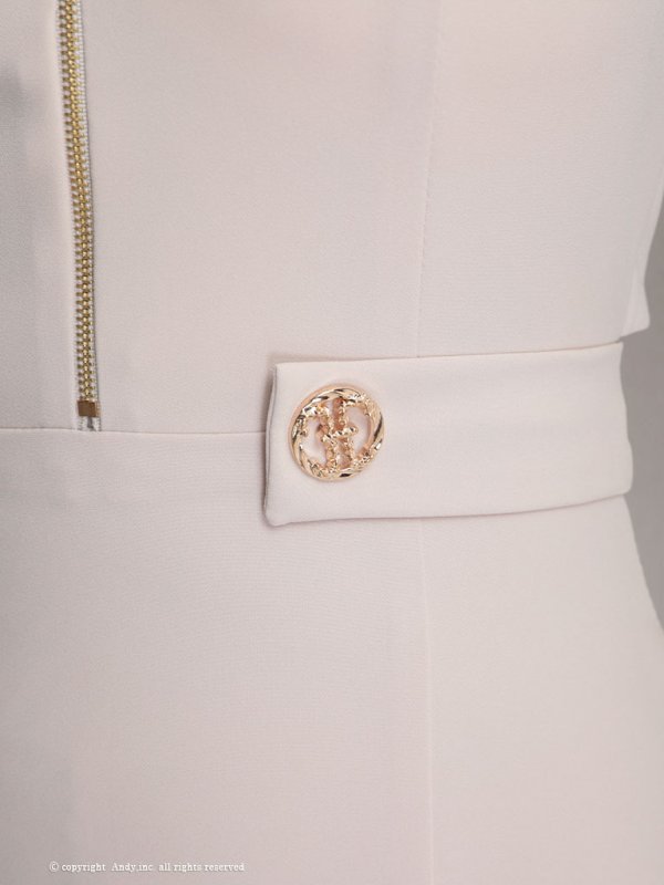 画像25: 【ANDY/アンディ】ワンカラー/ フロントジップ/ 半袖/ 袖あり/ バックリボン/ タイト/ ミニドレス/ キャバドレス[OF05] (25)