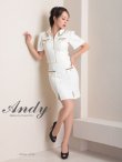 画像4: 【Andy ANDY Fashion Press 17 COLLECTION 06】セットアップ/ 半袖/ 袖あり/ ノースリーブ/ 2way/ ツイード/ チェーン/ タイト/ ミニドレス/ キャバドレス[OF05] (4)