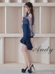 画像32: XSサイズあり【ANDY/アンディ】シアー/ レース/ マーメイド/ アシンメトリー/ 裾フリル/ パールボタン/ 袖あり/ 長袖/ ミニドレス/ キャバドレス[OF05] (32)