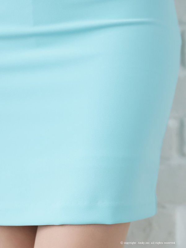 画像30: XSサイズあり【ANDY/アンディ】ワンカラー/ チェーン/ バックリボン/ 袖あり/ 半袖/ タイト/ ミニドレス/ キャバドレス[OF05] (30)