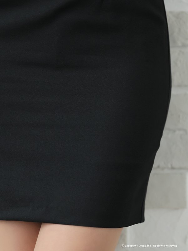 画像18: XSサイズあり【ANDY/アンディ】アシメデザイン/ ジップ/ シンプル/ ワンカラー/ ハイネック/ ノースリーブ/ タイト/ ミニドレス/ キャバドレス[OF05] (18)