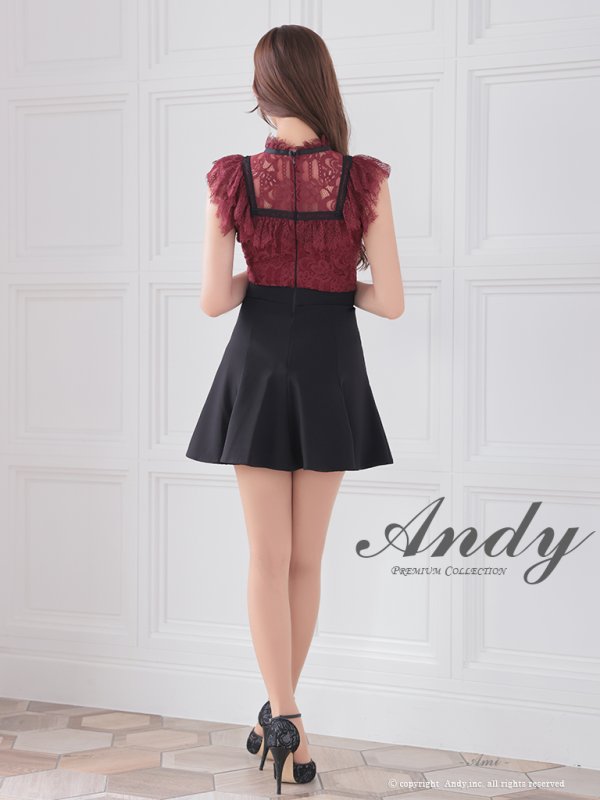 ワインレッドブラック　モデル：あみ　身長：163cm　着用サイズ：Sサイズ