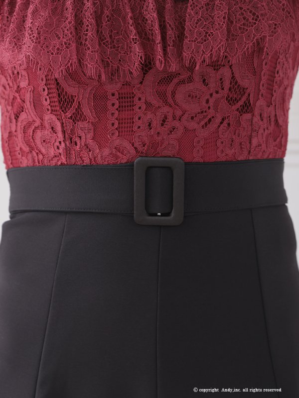 ワインレッドブラック　モデル：あみ　身長：163cm　着用サイズ：Sサイズ