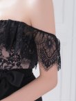ブラック モデル：あみ　身長：163cm　着用サイズ：Sサイズ