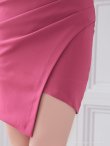 ダークピンク モデル：あみ　身長：163cm　着用サイズ：Sサイズ