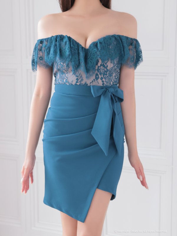 グリーン モデル：あみ　身長：163cm　着用サイズ：Sサイズ