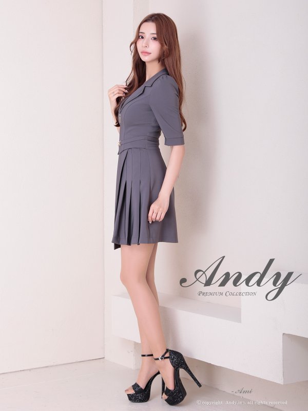 チャコールグレー　モデル：あみ　身長：163cm　着用サイズ：Sサイズ