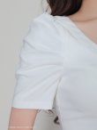 画像45: XSサイズあり【ANDY/アンディ】フロントジップ/ 半袖/ 袖あり/ ストレッチ/ ボックスプリーツ/ フレア/ セットアップ/ ミニドレス/ キャバドレス[OF05] (45)