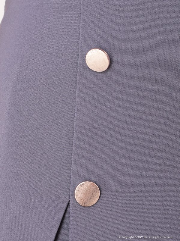 画像7: XSサイズあり【ANDY/アンディ】フロントジップ/ 半袖/ 袖あり/ ストレッチ/ ボックスプリーツ/ フレア/ セットアップ/ ミニドレス/ キャバドレス[OF05] (7)