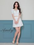 画像41: XSサイズあり【ANDY/アンディ】フロントジップ/ 半袖/ 袖あり/ ストレッチ/ ボックスプリーツ/ フレア/ セットアップ/ ミニドレス/ キャバドレス[OF05] (41)