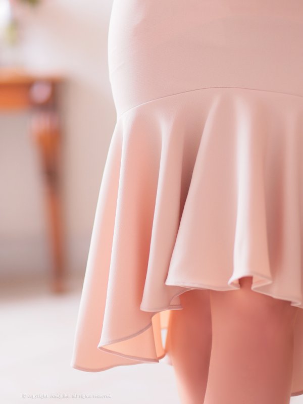 画像42: 【ANDY/アンディ】 フリル/ マーメイド/ カットアウト/ 無地/ オフショルデザイン/ ミディアムドレス/ キャバドレス[OF05] (42)