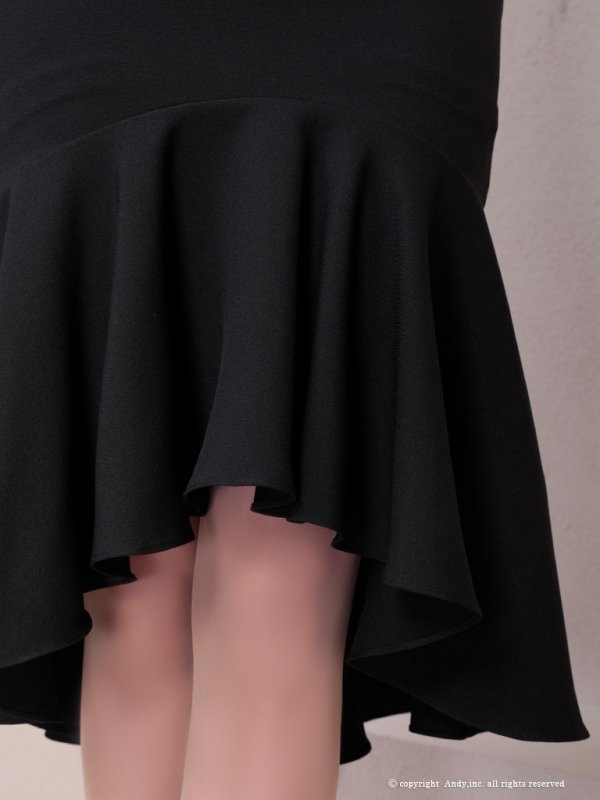 画像26: 【ANDY/アンディ】 フリル/ マーメイド/ カットアウト/ 無地/ オフショルデザイン/ ミディアムドレス/ キャバドレス[OF05] (26)