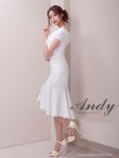 画像31: 【ANDY/アンディ】 フリル/ マーメイド/ カットアウト/ 無地/ オフショルデザイン/ ミディアムドレス/ キャバドレス[OF05] (31)