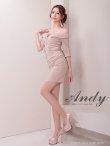 画像23: XSサイズあり【ANDY/アンディ】 フロントジップ/ バックリボン/ 袖あり/ 七分袖/ オフショル/ タイト/ ミニドレス/ キャバドレス[OF05] (23)