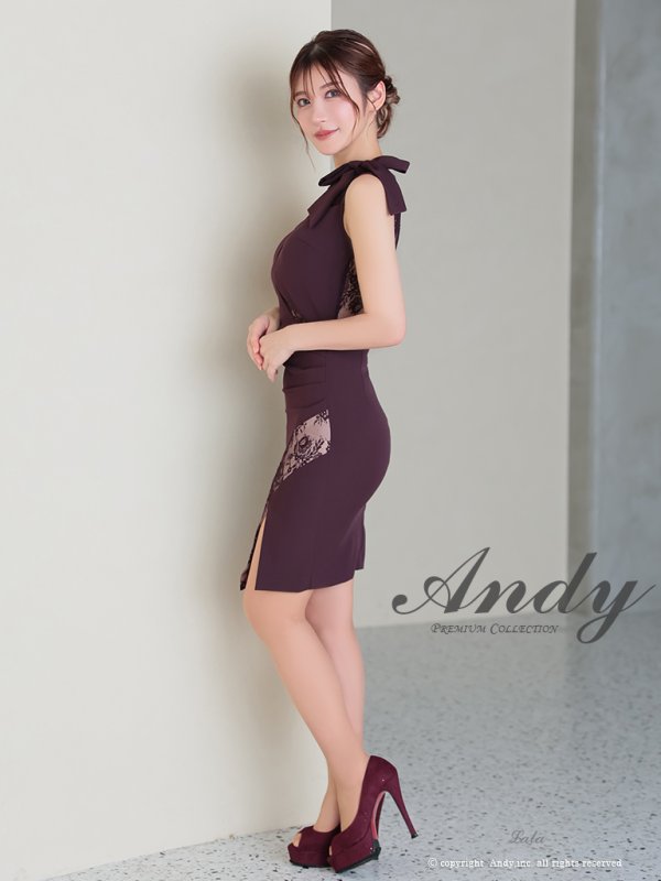 ワインレッド　モデル：らら　身長：160.5cm　着用サイズ：Sサイズ