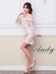 画像11: 【ANDY/アンディ】ワンショルダー/ アシンメトリー/ ラップデザイン/ 七分袖/ ボタン/ タイト/ ミニドレス/ キャバドレス[OF05] (11)