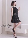 画像35: 【ANDY/アンディ】ダブルファスナー/ ハイネック/ ノースリーブ/ フレア/ ミニドレス/ キャバドレス[OF05] (35)