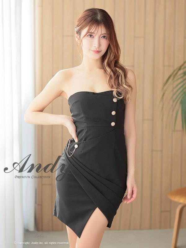 画像12: XSサイズあり【ANDY/アンディ】2way/ オフショルダー/ ベア/ カシュクール/ タイト/ ミニドレス/ キャバドレス[OF05] (12)